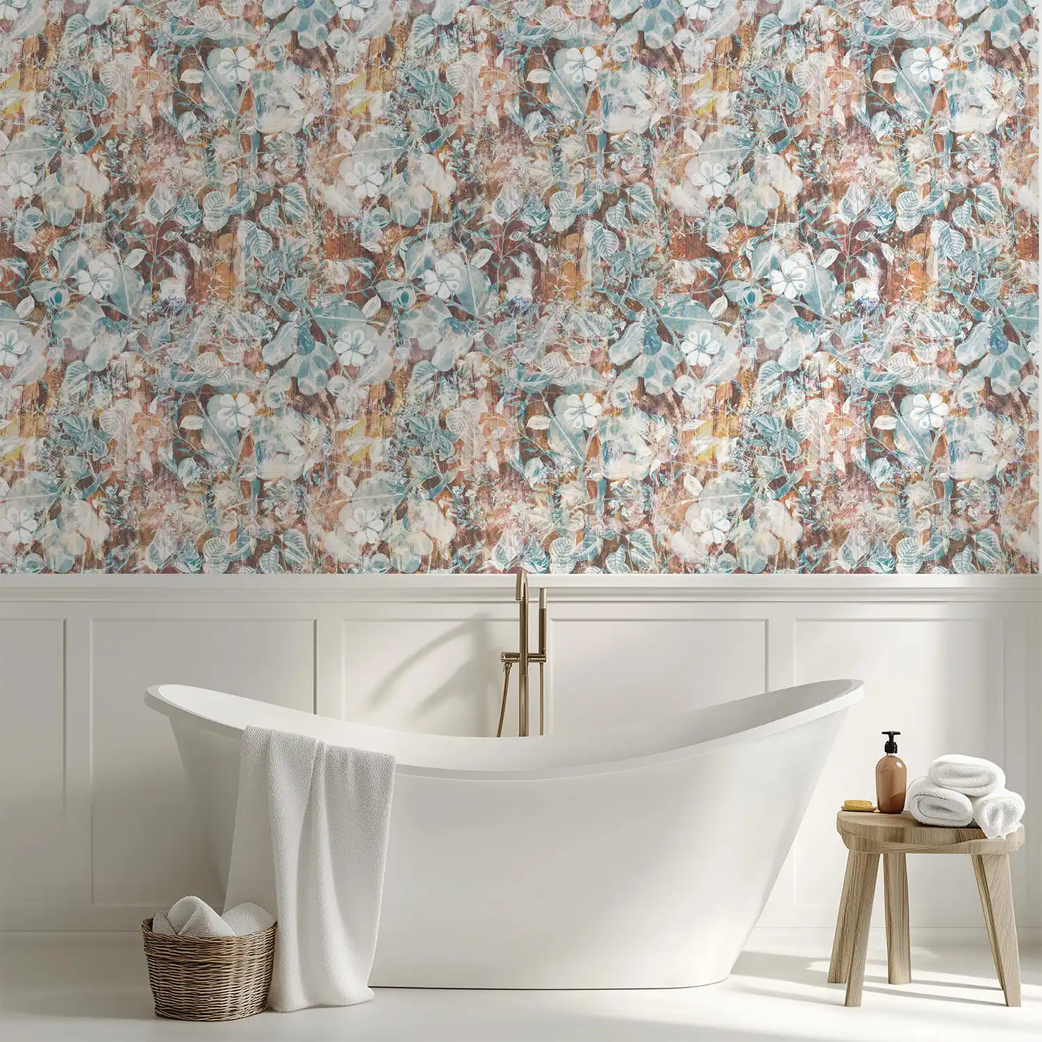 Abstract Floral Wall